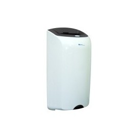 Dustbin 40 L, wall-mounted, open, white. Merida