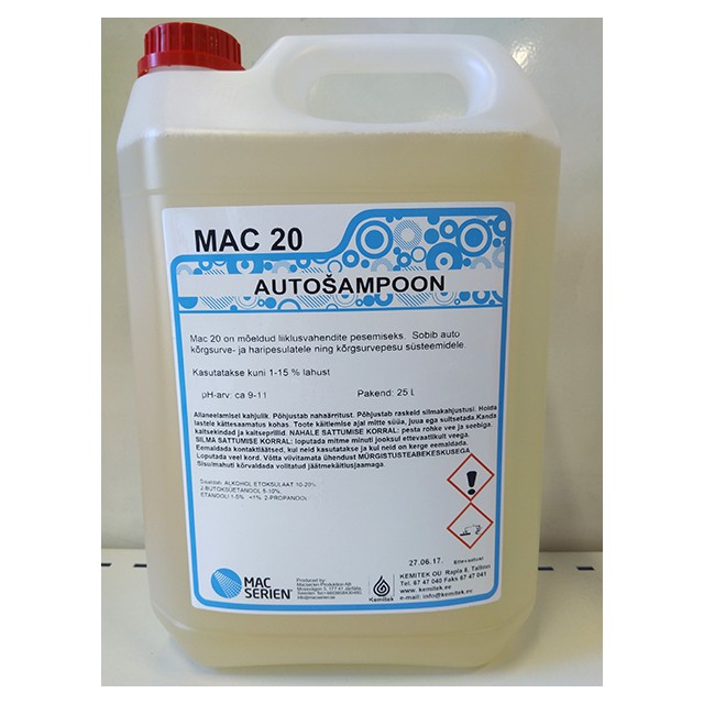 MAC 20 car shampoo, machine wash, 5 L