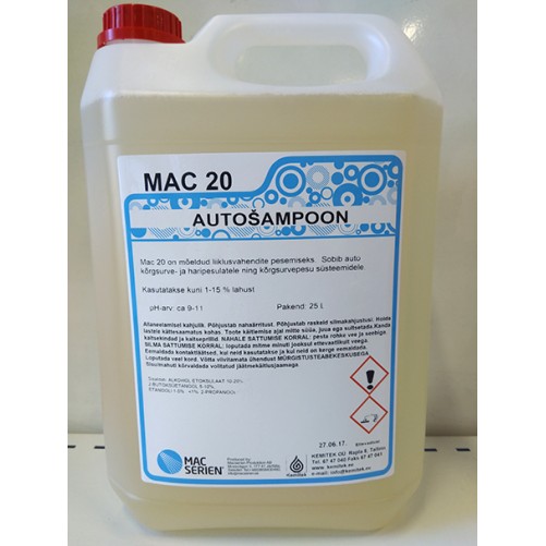 MAC 20 car shampoo, machine wash, 5 L