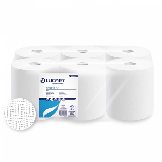 Paper towel roll Lucart Strong 150, 2-ply, diameter 195 mm (20 cm wide), 150 m (6)