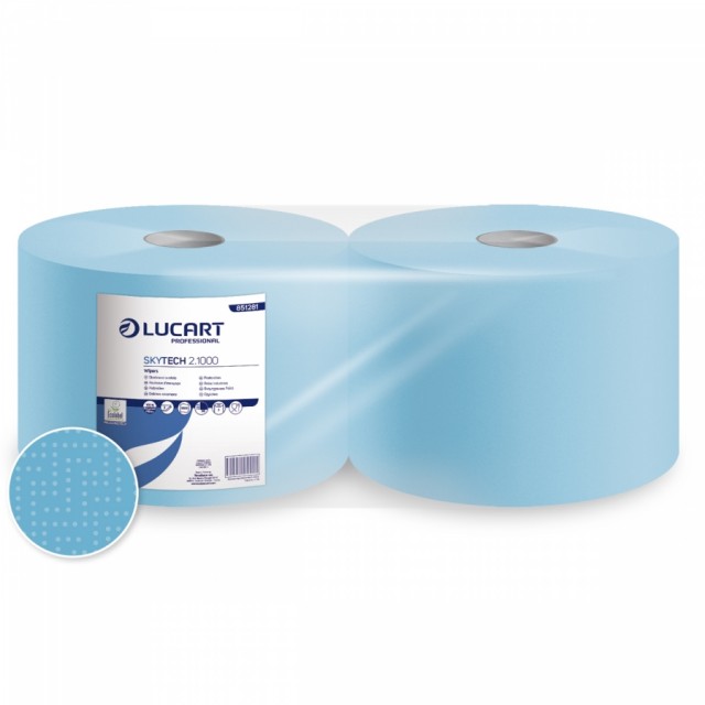 Lucart Skytech 2.1000 blue paper towel roll | Pesumati