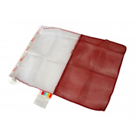 Concept mop washing bag, 80×80 cm, red and white