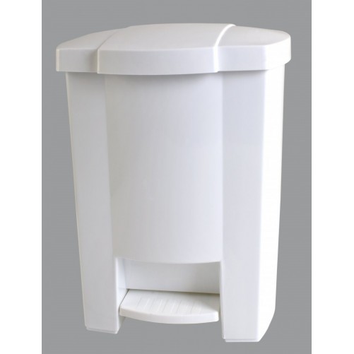 Dustbin with pedal 20 L, white, Merida