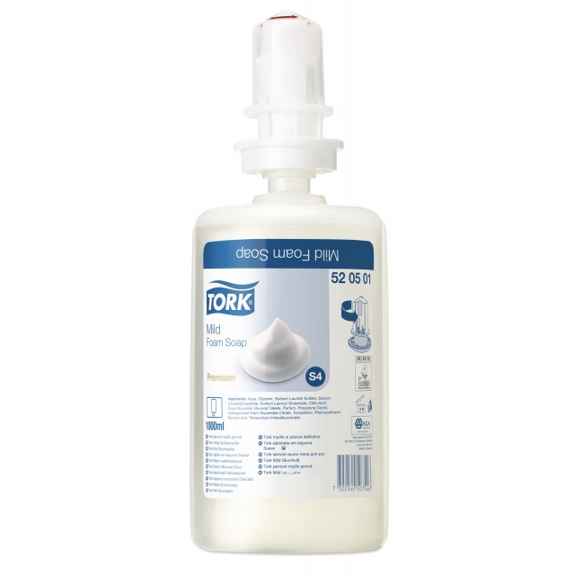 Foam soap Tork Mild S4, gentle, 1 L (6)