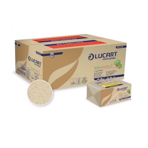 Lehträtik Lucart Econatural Z,  23,5x23 / 220lehte/pk / 18 pk / kst