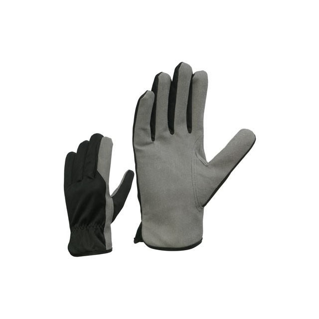 Synthetic leather gloves, size S