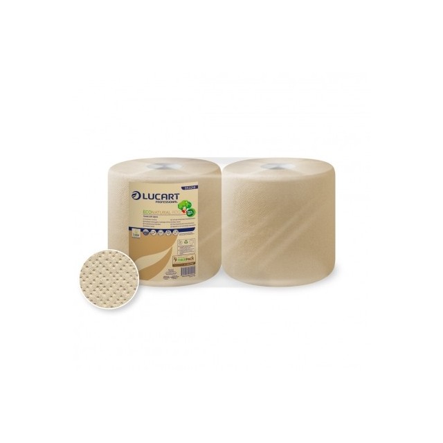 Lucart EcoNatural 800 paper towel roll, centerfeed - Pesumati